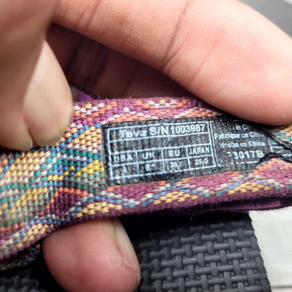 Teva Original Women's Size 8 Multicolour Universal Sport Sandals Straps Shoes - Picture 12 of 12